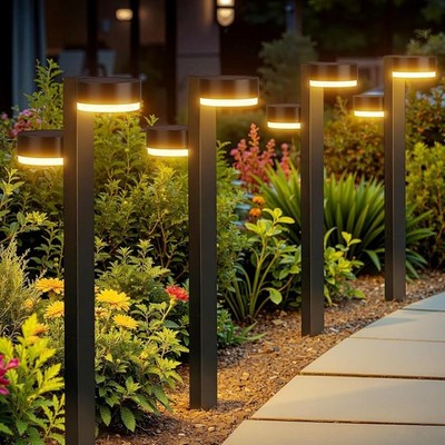 6er Pack Solar Gartenleuchten, 24 LED, Auto On/Off, Solarbetrieben, Geschenkidee