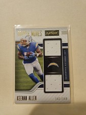 2021 Panini Playbook Double Moves Keenan Allen #DM-KAL Gold /149 Chargers