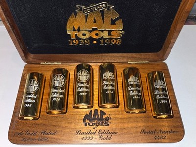 1999 Mac Tools (60th Anniversary Edition) 24k gold plated socket set  No. 4482