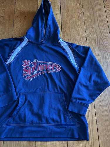 Mlib Lowell Spinners Navy hoodie adult sweatshirt size Large - Picture 3 of 7