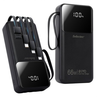 Powerbank 30000mAh 66W USB-C Externer Batterie 4 USB Ladegerät für Alle Handys
