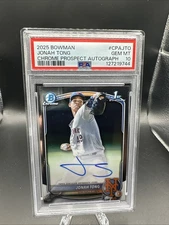 2025 Bowman - Chrome Prospect Autographs Jonah Tong #CPA-JTO (AU, RC)
