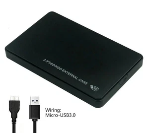 USB 3.0 Externe SSD Cas de disque dur 2.5 SATA SSD HDD Boîte portable à fermeture Pro