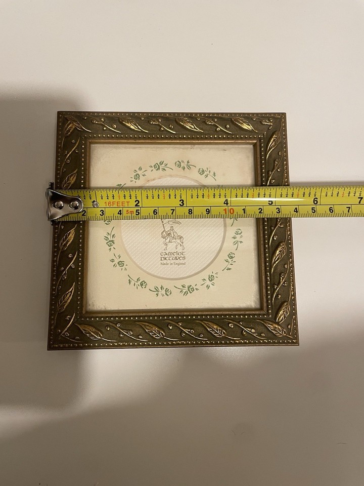 Picture Frame Ornate gold green design Camelot Pictures square vintage ...