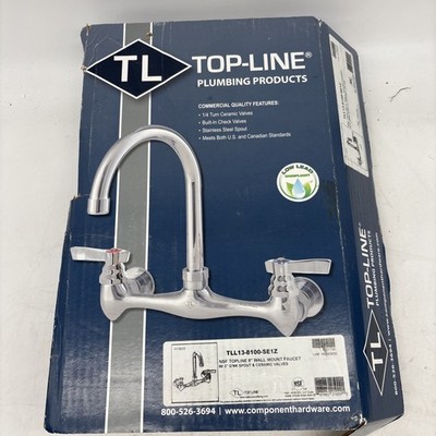 Top Line Wall Mounted service sink Faucet TLL13-8100-SE1Z 3  Spout Ceramic Valve
