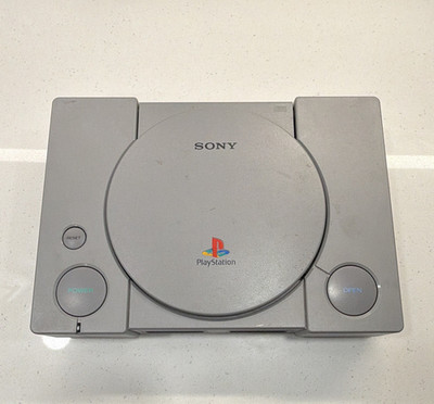 Sony PlayStation 1 PS1 Console Gray SCPH-7501 NTSC-U/C Memory Card Slot