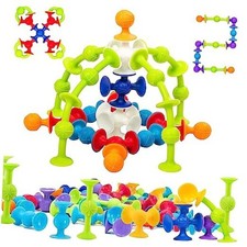 48 Piece Suction Cup Bath Toys for Kids Ages 3 , Sensory Toys M-48 Classic 48
