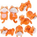 8 Pcs Resin Figurines Car Dashboard Ornaments Cute Animal Decoration Set