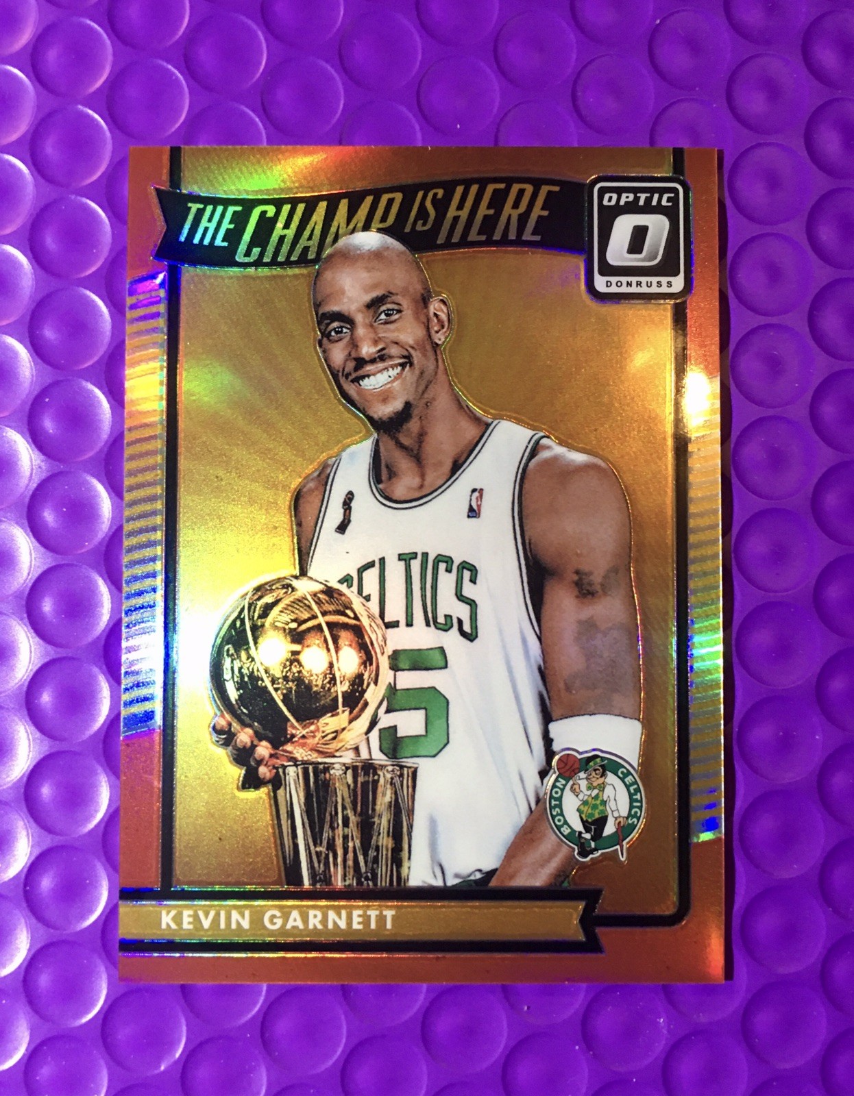 Kevin Garnett 2016 Panini Donruss Optic The Champ is Here #11 Red Prizm /99