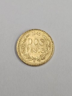 1945 Mexico Dos Pesos Gold Coin