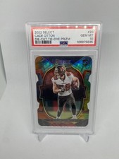 2022 Panini Select Cade Otton Die Cut Tie Dye /25 PSA 10