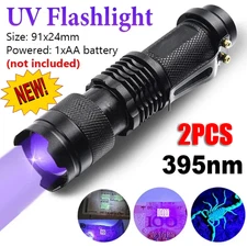 UV Flashlight Black Light Flashlight Ultraviolet LED Pet Urine Stains Detector