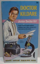 1962 Dr Kildare Junior Doctor Kit Golden Funtime Punch-Out Book, UNUSED
