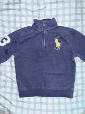 Polo Ralph Lauren Big Pony 1/4 Zip Youth S 8 Sweater Pullover