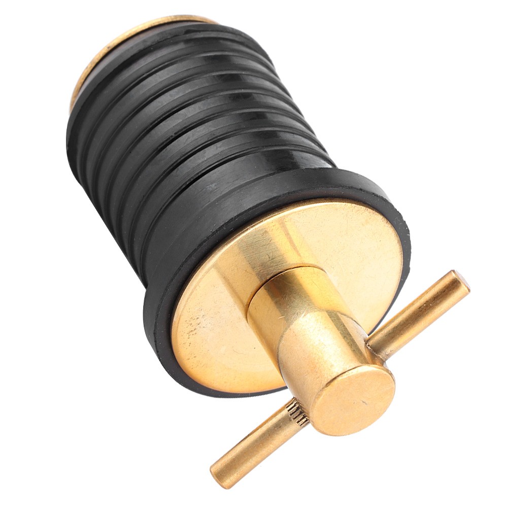 1in Rubber Brass Drain Plug THandle TwistIn Marine Accessories For Hull Livewell