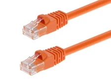 Cat6 Ethernet Patch Cable Network Internet RJ45 Stranded UTP 24AWG 1ft Orange