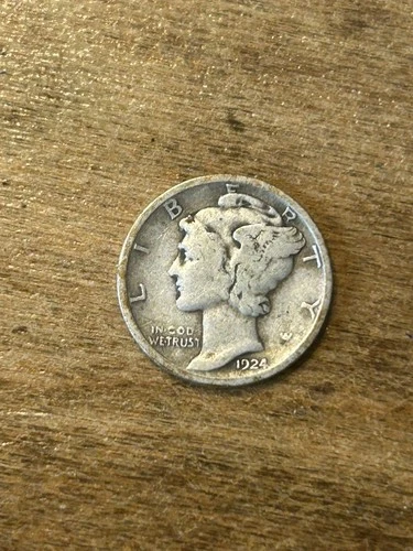 1924 Mercury Dime VG