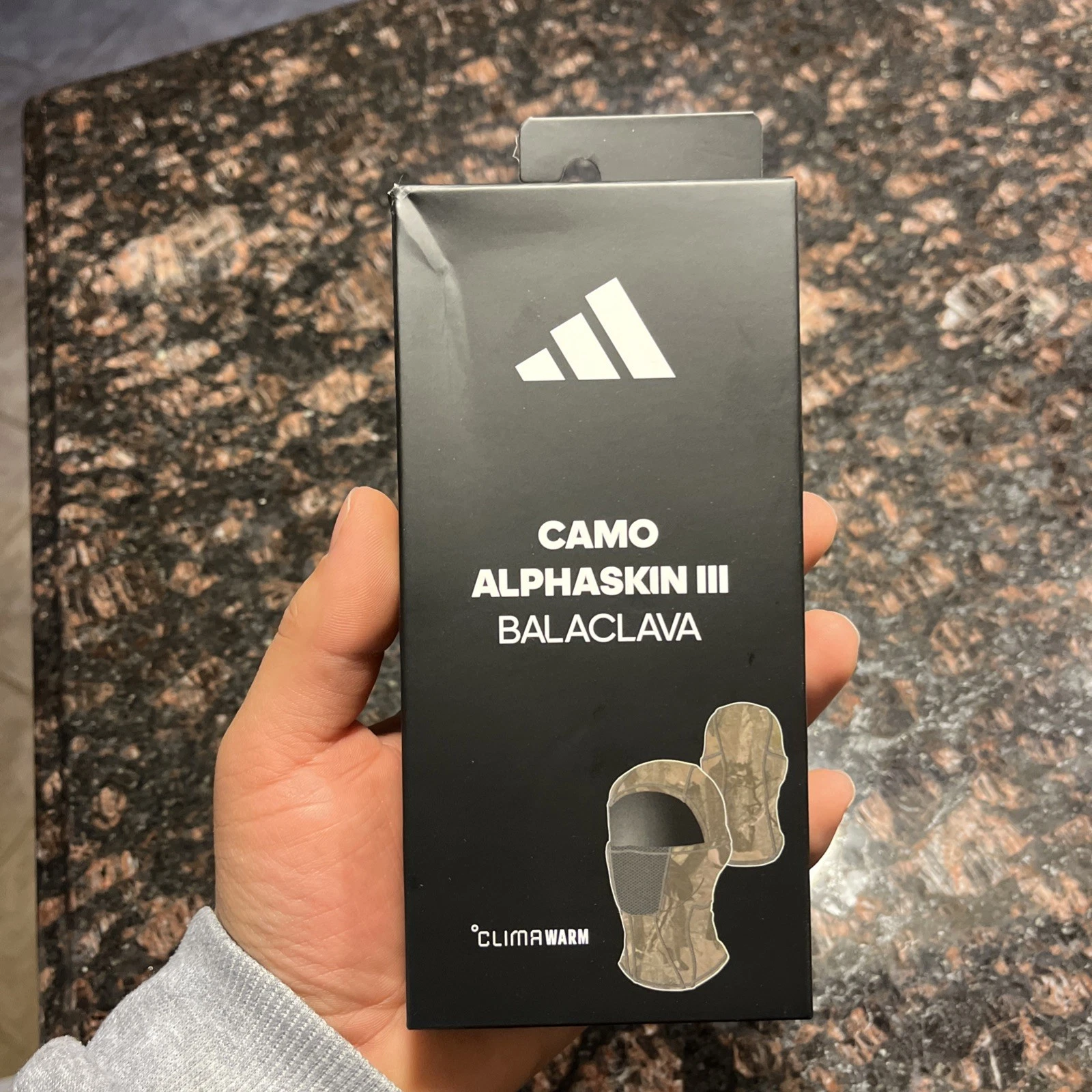 Adidas Alphaskin III Balaclava Camo Hood Reflective Ski Mask