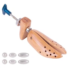 FootFitter 2-Way Shoe Stretcher w/ 3 Metal Bunion Plugs, Men's Small [5.5 - 8.5]