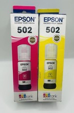 Genuine Epson 502 Combo Ink Magenta Yellow Damaged Box. Read Desc