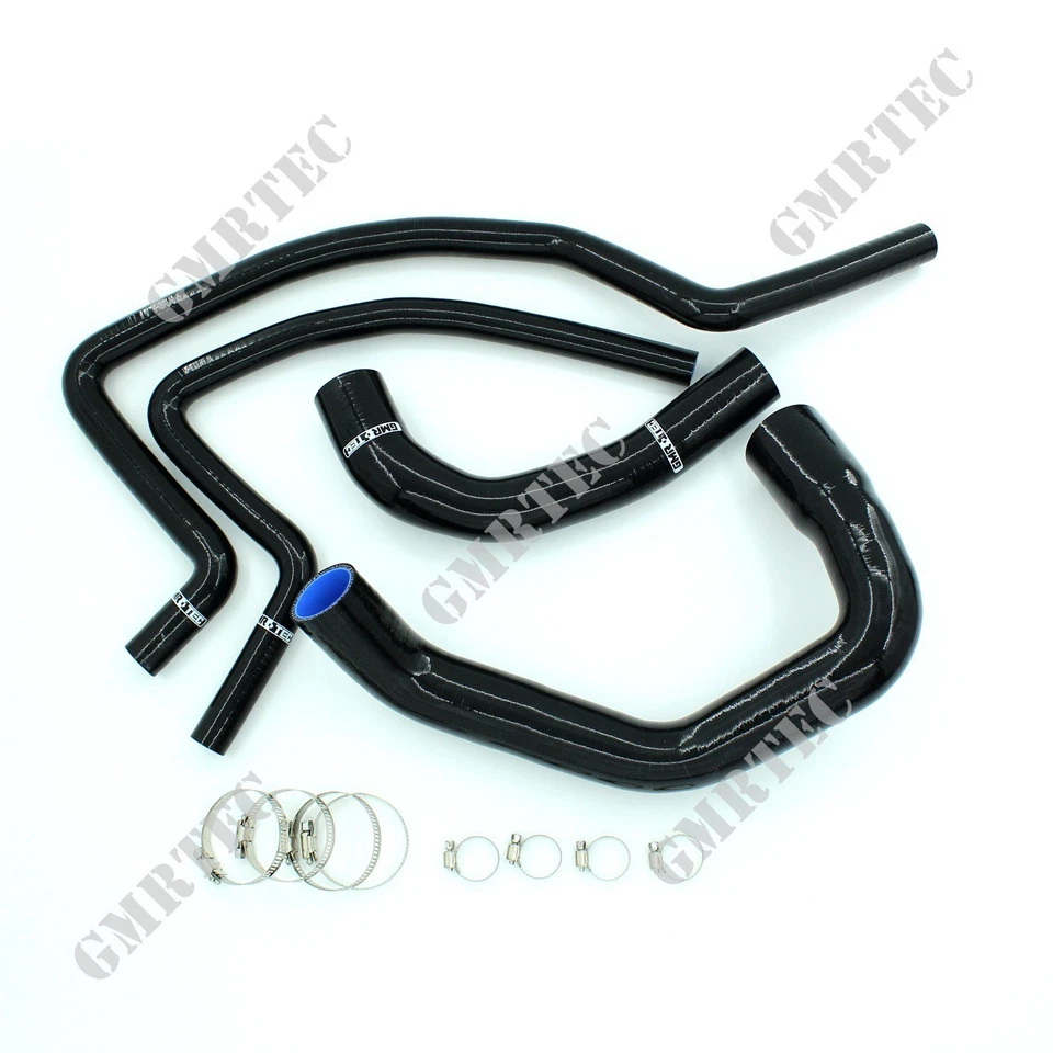 Kit de manguera de calentador de silicona para radiador negro Fit Jeep Wrangler TJ 4,0 L 1997-2001 Foto 4 de 4