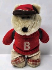 2002 Starbucks Bearista Plush Bear - School Boy - Backpack w/ Notebook Pencils
