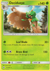 Decidueye 11/149 Sun & Moon Base Set Rare Pokemon Card