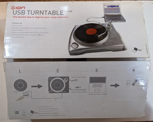 Ion iTTUSB MP3 Plattenspieler - grau - Hergestellt März 2007 - gebraucht - Bild 9 von 9