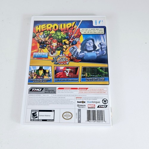 Marvel Super Hero Squad Nintendo Wii Tested and Working No Manual - Picture 2 of 4