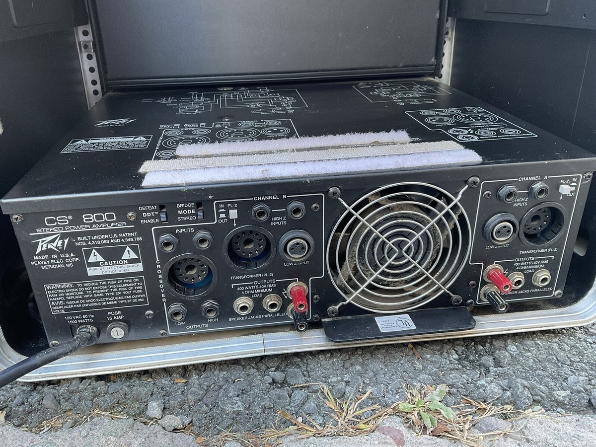 Vintage Peavey CS-800 Stereo Power Amplifier, Unity 1000 Mixer