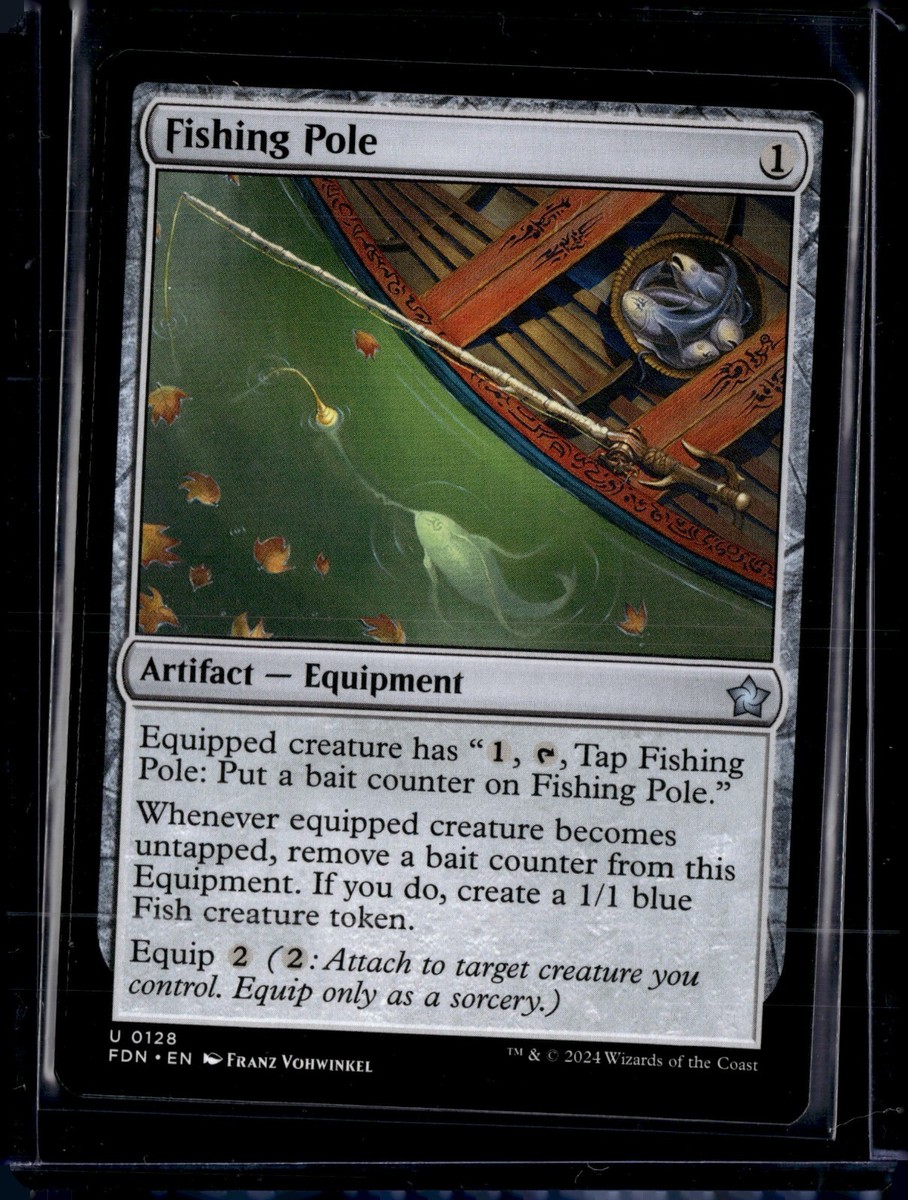 Fishing Pole - 128 - FDN - NM - MTG Magic the Gathering Fishing Pole - 128 - FDN - NM - MTG Magic the Gathering