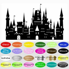 Cartoon Castle Vinyl Sticker Decal for Macbook Laptop Auto Car SUV Window Wall