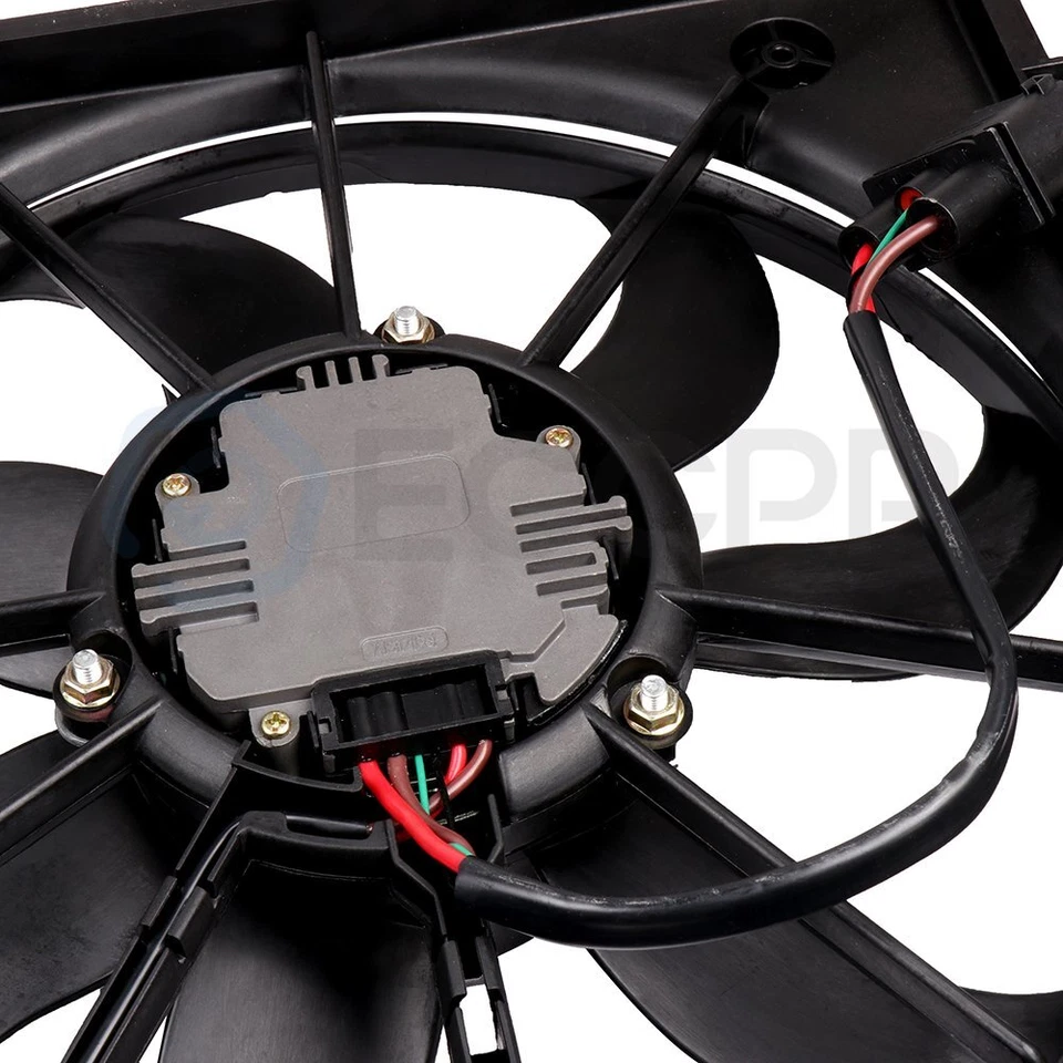 Electric Radiator Cooling Fan Kit For 2005 2006 2007 2008-2010 Volkswagen Jetta - Imagem 3 de 4