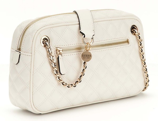 Guess Giully Ii Shoulder Satchel Bag Schultertasche Tasche Cream White Creme Neu-image