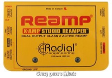 Radial X-Amp 1-in 2-out Active Re-Amping Device Reamper