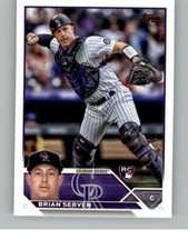 2023 Topps Brian Serven 41 RC Colorado Rockies