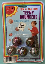 VINTAGE 1983 FUN in the SUN TEENY BOUNCERS Imperial toy Corp. NEW