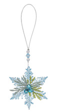 Ganz Kissing Krystals Winter Ice Christmas 2.25" Snowflake Select
