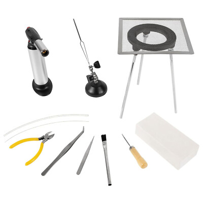 Jewelry Soldering Kit w/Butane Torch, Third Hand, Tweezers, Tripod