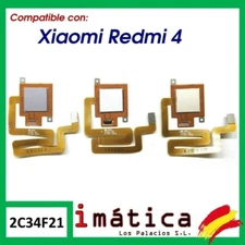 Home Button For Xiaomi Redmi 4 Central Fingerprint Reader Flex Cable Silver Gray