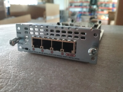 Cisco NIM-4FXO 4-port Network Interface Module - FXO (Universal)