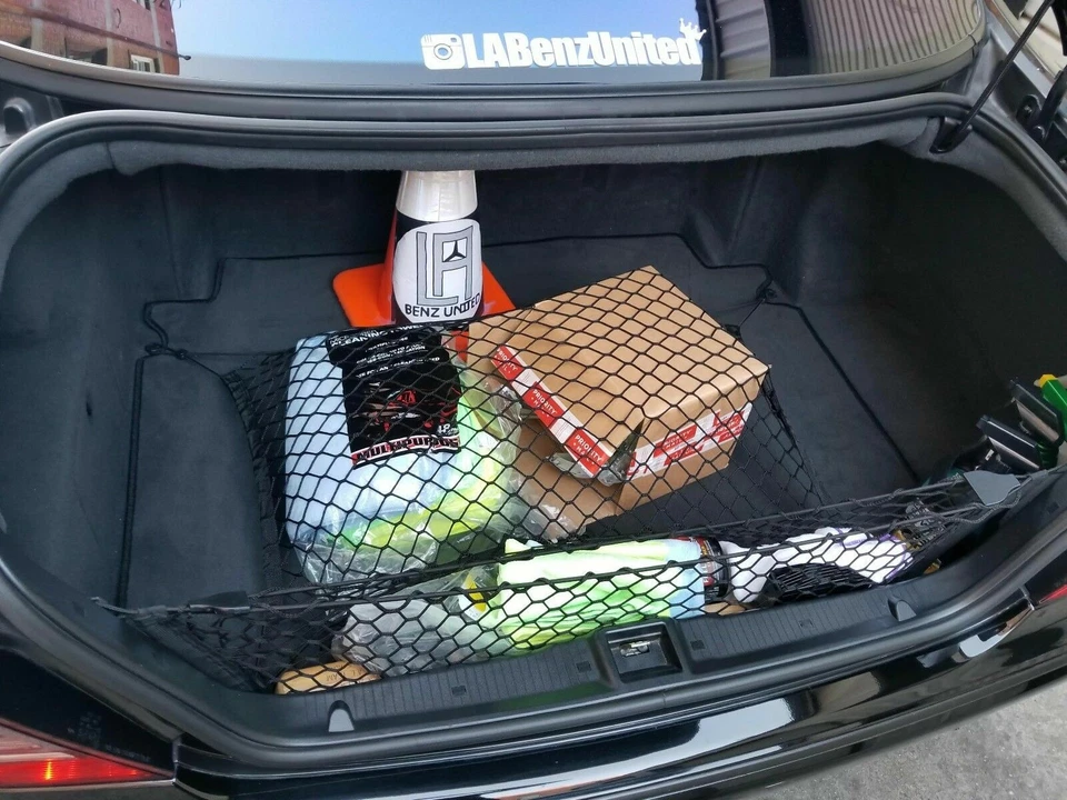 Rear Trunk Floor Style Web Cargo Net for MERCEDES-BENZ CL-Class 2000-2006 New - Image 3 of 4