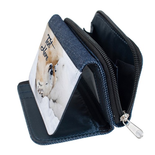 Personalised Animal Purse Denim Coin Wallet Womens Birthday Gift For Her - Picture 59 of 96