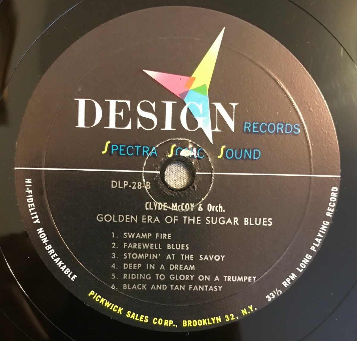 Clyde McCoy 33 RPM Album - The Golden Era Of The Sugar Blues