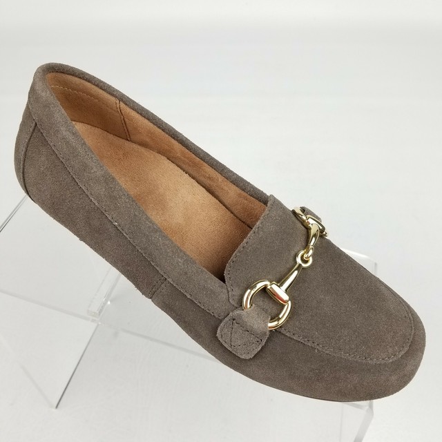 Vionic Bibiana Womens Horsebit Loafers Brown Suede Leather Flats Size 6 | eBay