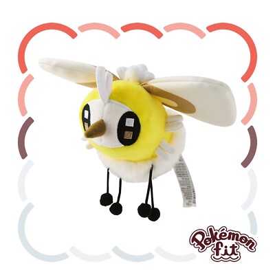 Pokemon Center original Plush Pokémon fit Sitting cutie 742 Cutiefly