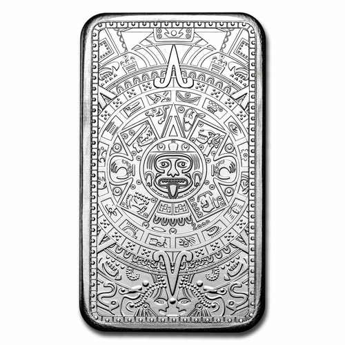 10 oz Silver Bar - Aztec - 第 3/5 張圖片