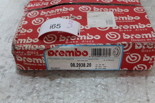 Pair Brake Discs Front for peugeot 305 405 'BREMBO' 08.2938.20 - Picture 4 of 5