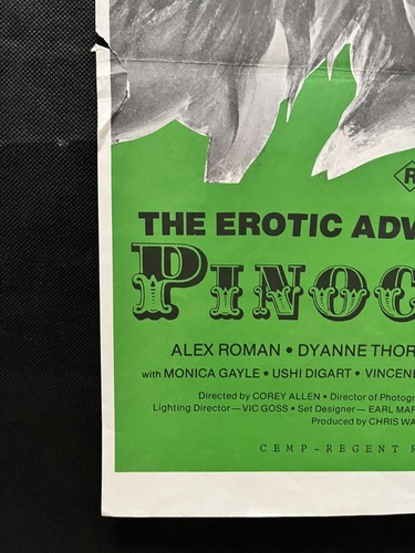 ADVENTURES OF PINOCCHIO Australian Daybill Movie Poster 70s sexploitation - Picture 5 of 7