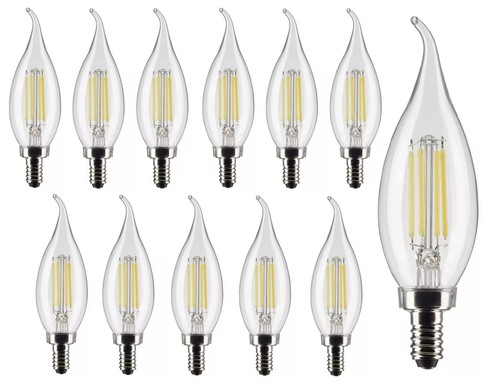 24 x Maxlite Dimmable Filament LED 120V 4W =40W CA11 Candelabra E12 Warm White - Picture 2 of 9